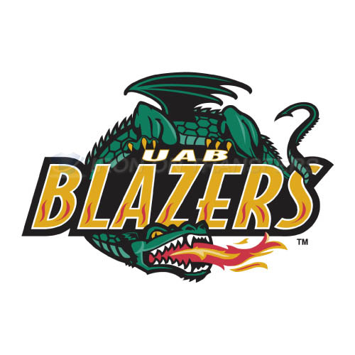 UAB Blazers Iron-on Stickers (Heat Transfers)NO.6628